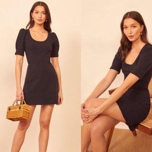 Reformation Black Mini Dress